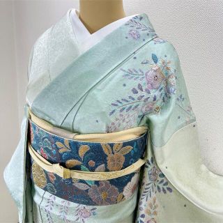 美品【辻が花】 絞り染め 袷 訪問着 正絹s475