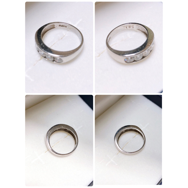 Pt900 ダイヤモンド 1.00ct リング 一文字 9.5号 レディースのアクセサリー(リング(指輪))の商品写真