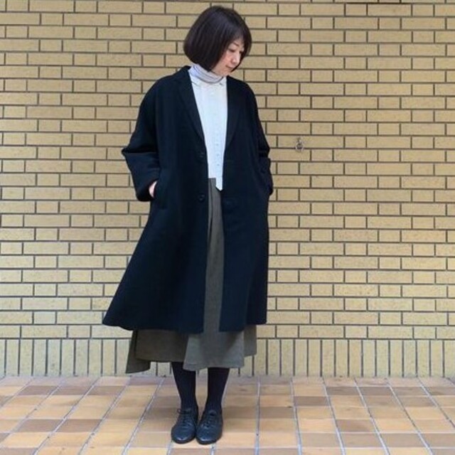 nest Robe(ネストローブ)のネストローブ♡ウールカシミヤフリースライトコート レディースのジャケット/アウター(ロングコート)の商品写真