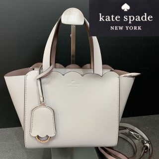 ケイトスペードニューヨーク(kate spade new york)の【極上品】ケイトスペード　アグノリア　2WAYバッグ　グレージュレザー　小さめ(ハンドバッグ)