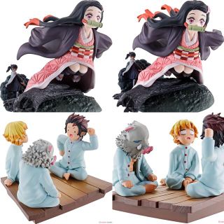 メガハウス(MegaHouse)のプチラマ 鬼滅の刃 情景乃箱 其の壱の編 2種セット(キャラクターグッズ)