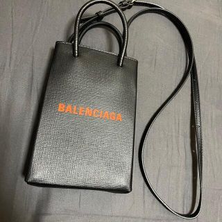 BALENCIAGA フォンホルダーバッグ オレンジ(ショルダーバッグ)