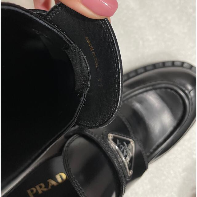 PRADA(プラダ)のPRADA Chocolate brushed leather loafer  レディースの靴/シューズ(ローファー/革靴)の商品写真