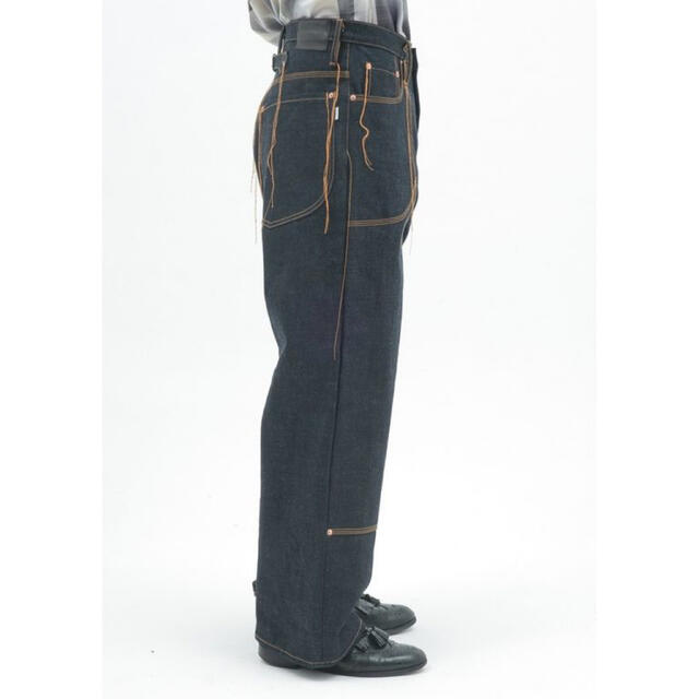 sugarhill ルーズレットダブルニーデニム メンズのパンツ(デニム/ジーンズ)の商品写真