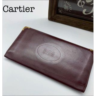 カルティエ(Cartier)の【Cartier】カルティエ マストライン 札入れ 2つ折り長財布(財布)