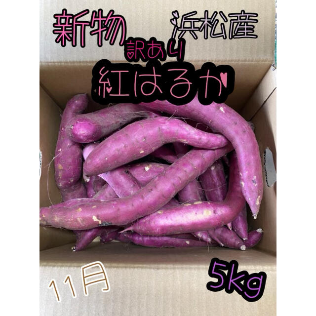 #28【訳あり】静岡県産 紅はるか 5キロ サツマイモ さつまいも 5kg 食品/飲料/酒の食品(野菜)の商品写真