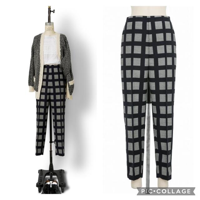 Drawer ドゥロワー チェックフロントステッチパンツ パンツ Drawer ドゥロワー チェックフロントステッチパンツ パンツ