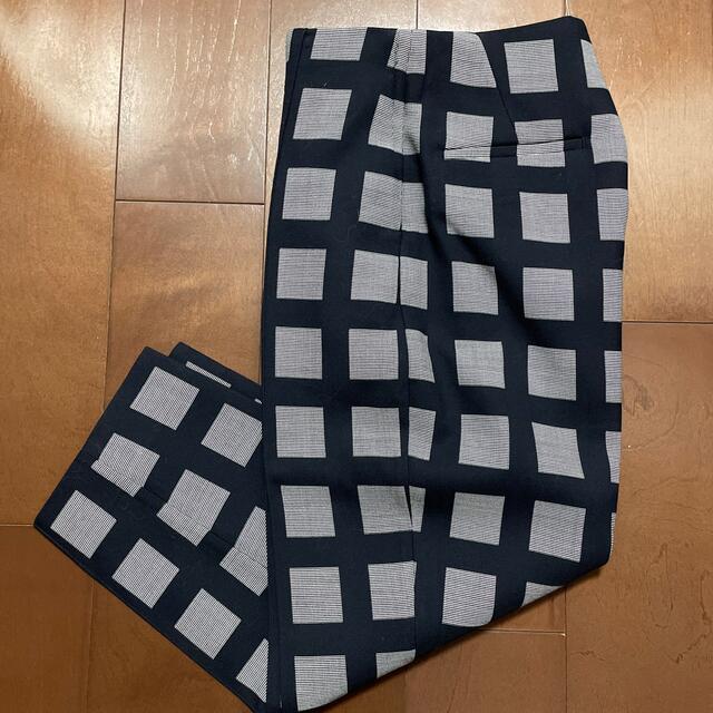 Drawer ドゥロワー チェックフロントステッチパンツ パンツ Drawer ドゥロワー チェックフロントステッチパンツ パンツ