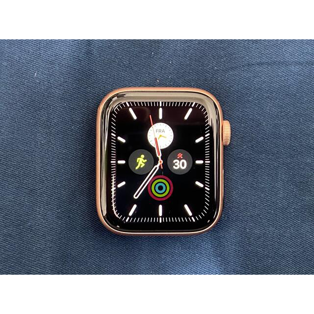 腕時計(デジタル)Apple Watch 6 GPS+Cellular ゴールドアルミ　44mm