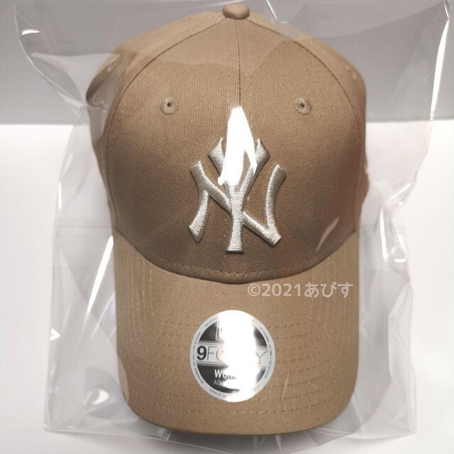 【海外限定】NEW ERA ニューエラ キャップ NY ヤンキース ベージュ