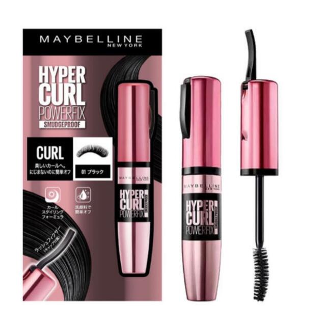 MAYBELLINE(メイベリン)のメイベリン ニューヨーク ハイパーカール パワーフィックス 01 ブラック コスメ/美容のベースメイク/化粧品(マスカラ)の商品写真