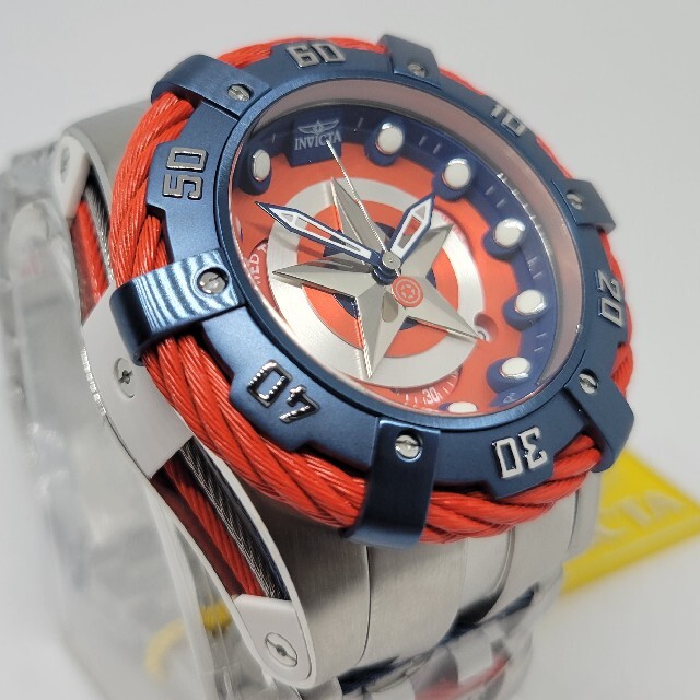 INVICTA(インビクタ)のInvicta 53mm マーベル キャプテン アメリカ/グランド ボルトゼウス メンズの時計(腕時計(アナログ))の商品写真