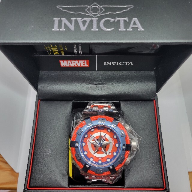 INVICTA(インビクタ)のInvicta 53mm マーベル キャプテン アメリカ/グランド ボルトゼウス メンズの時計(腕時計(アナログ))の商品写真