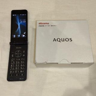 アクオス(AQUOS)のSHARP AQUOS ケータイ SH-01J Blue Black(携帯電話本体)