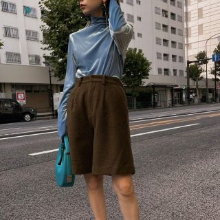 アメリヴィンテージ(Ameri VINTAGE)の最終　ameri UND 2WAY CHAMBRAY VELOUR TOP(ニット/セーター)