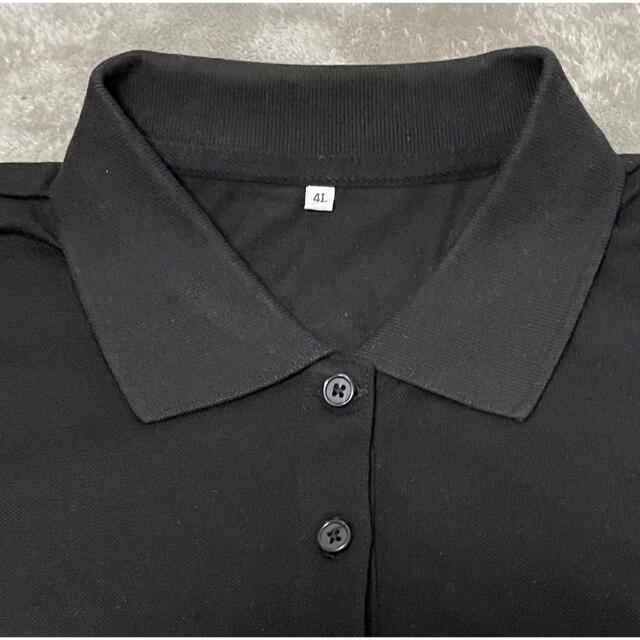 しまむら(シマムラ)のしまむら　レディース黒ポロシャツ　４ L レディースのトップス(ポロシャツ)の商品写真