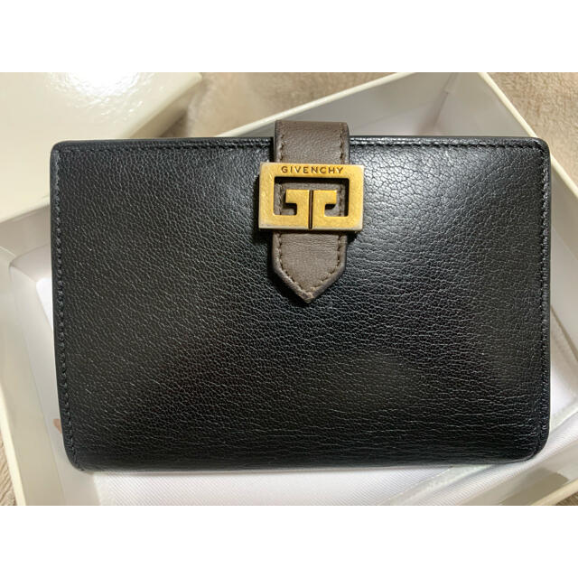 美品 GIVENCHY ジバンシィ レザー ミニ財布 二つ折り財布