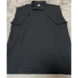 大きいサイズ　黒ポロシャツ　4L(ポロシャツ)