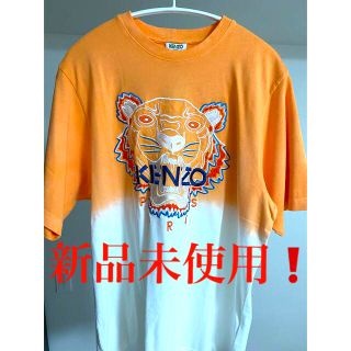 ケンゾー(KENZO)のkenzo Tシャツ　オレンジ　ホワイト　(Tシャツ/カットソー(半袖/袖なし))