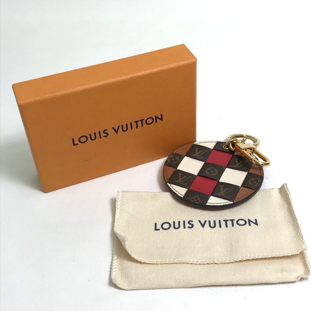 LOUIS VUITTON(ルイヴィトン)のルイヴィトン LOUIS VUITTON バッグチャーム M68657 ポルトクレモノグラムチエック キーリング キーホルダー モノグラムキャンバス マルチカラー 新品同様 レディースのファッション小物(キーホルダー)の商品写真