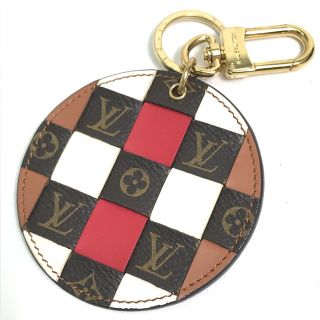 ルイヴィトン(LOUIS VUITTON)のルイヴィトン LOUIS VUITTON バッグチャーム M68657 ポルトクレモノグラムチエック キーリング キーホルダー モノグラムキャンバス マルチカラー 新品同様(キーホルダー)