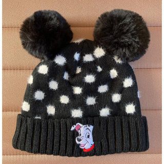 ディズニー(Disney)の日本未発売 ディズニー 101匹わんちゃん ポンポン付きニット帽子 キッズ(帽子)