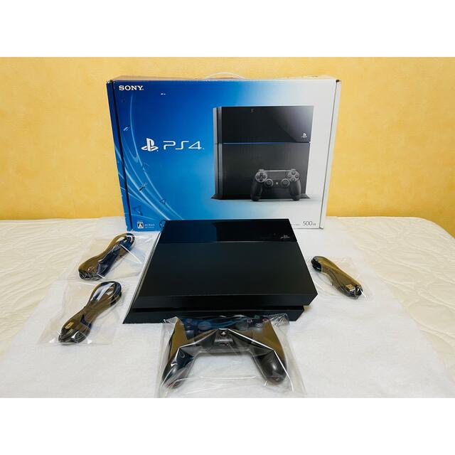 PlayStation4(プレイステーション4)のPS4 プレステ4 本体 CUH-1100A 500G  すぐに遊べるセット エンタメ/ホビーのゲームソフト/ゲーム機本体(家庭用ゲーム機本体)の商品写真