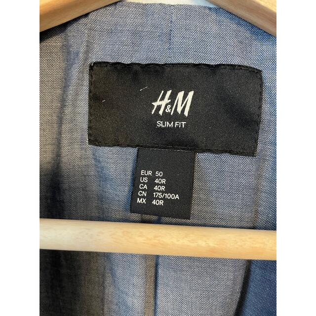 H&M(エイチアンドエム)のH&M ジャケット 50サイズ スリムフィット メンズのジャケット/アウター(テーラードジャケット)の商品写真