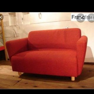 フランフラン(Francfranc)の希少品✫ Francfranc 赤  チック ソファ CHIK SOFA　廃盤(二人掛けソファ)