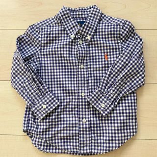 ラルフローレン(Ralph Lauren)の【24M/90cm】ラルフローレン　長袖チェックシャツ(ブラウス)