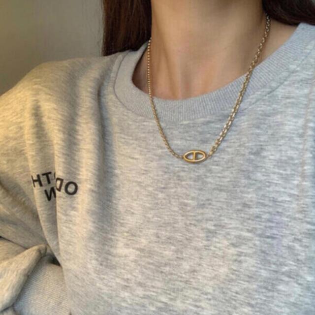 Ameri VINTAGE(アメリヴィンテージ)の新品未使用 stainless18kgf chain necklace gold レディースのアクセサリー(ネックレス)の商品写真