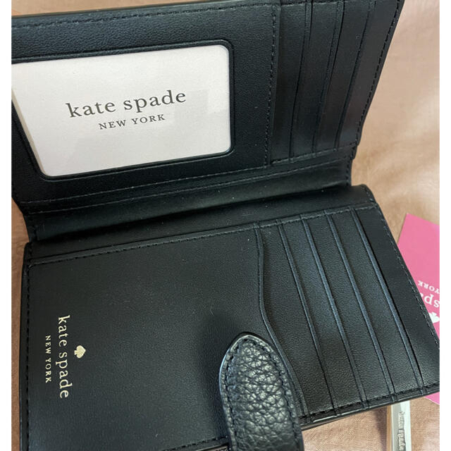 kate spade new york - ケイトスペードニューヨーク 二つ折り財布 黒