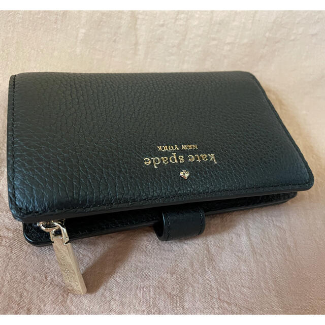 kate spade new york - ケイトスペードニューヨーク 二つ折り財布 黒 ハワイ 小銭入れ カードケースの通販 by モアナ