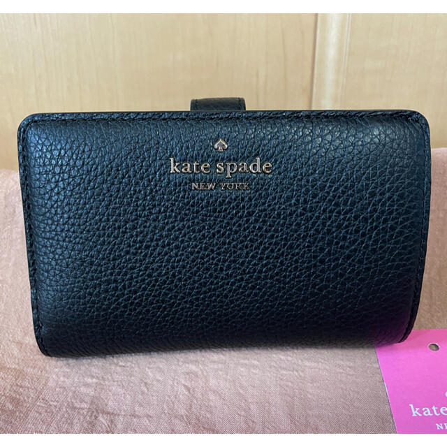 kate spade new york - ケイトスペードニューヨーク 二つ折り財布 黒