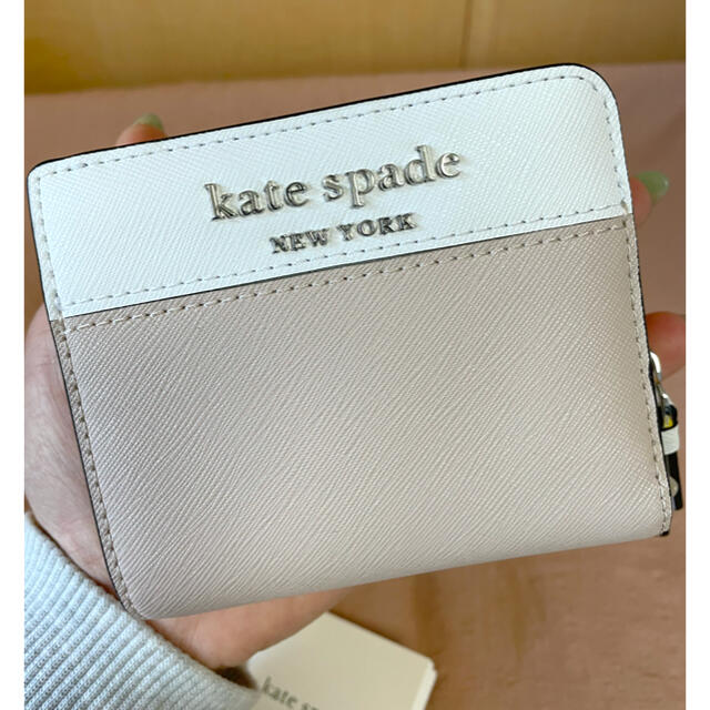 美品 ケイトスペード kate spade バイカラーミニ財布