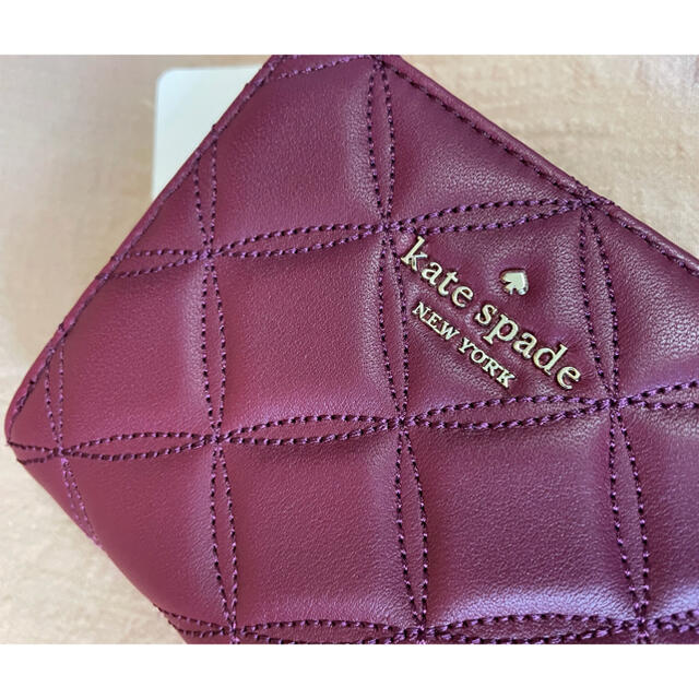 kate spade new york(ケイトスペードニューヨーク)のケイトスペードニューヨーク　二つ折り財布　ラウンドファスナー　カードケース レディースのファッション小物(財布)の商品写真