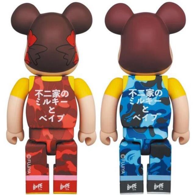 MEDICOM TOY(メディコムトイ)のBE@RBRICK BAPE ペコちゃん ポコちゃん 100% 400% 4体 エンタメ/ホビーのおもちゃ/ぬいぐるみ(キャラクターグッズ)の商品写真