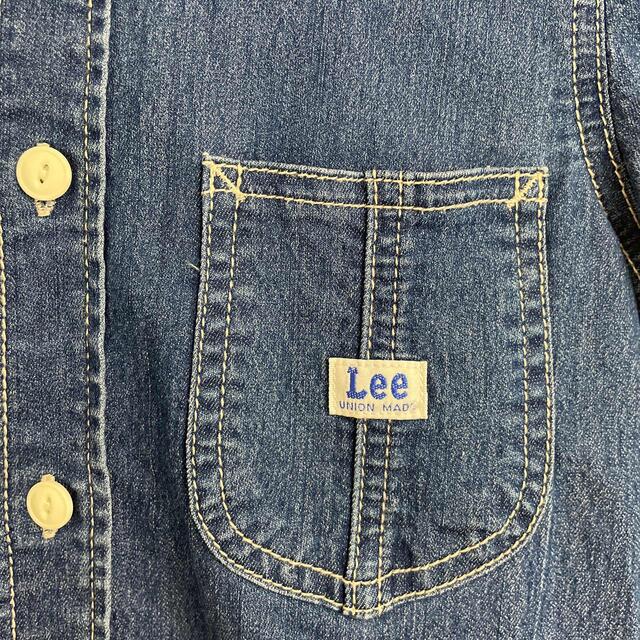 Lee(リー)のLee デニムシャツワンピ　140 キッズ/ベビー/マタニティのキッズ服女の子用(90cm~)(ワンピース)の商品写真