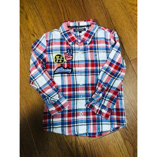 トミーヒルフィガー(TOMMY HILFIGER)のトミーヒルフィガーキッズチェックシャツ104(ブラウス)