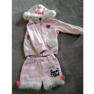 ジェニィ(JENNI)の【美品】激目立ち■激可愛■JENNI BABY■裏起毛セットアップ■90(ジャケット/上着)