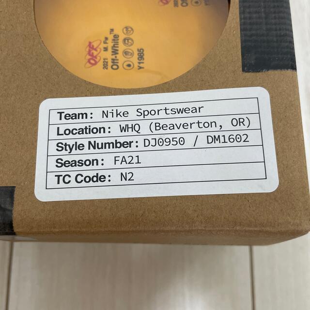 27.0 NIKE OFF WHITE DUNK LOW  lot 20