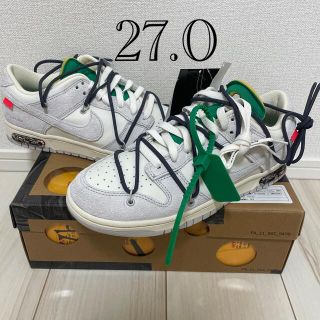 ナイキ(NIKE)の27.0 NIKE OFF WHITE DUNK LOW  lot 20(スニーカー)