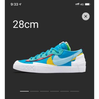 ナイキ(NIKE)のKAWS × sacai × Nike Blazer Low サカイ カウズ(スニーカー)