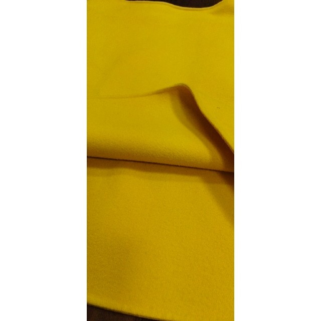 Drawer(ドゥロワー)のDrawer ドゥロワー ウールメルトン フレアスカート イエロー 38 レディースのスカート(ひざ丈スカート)の商品写真
