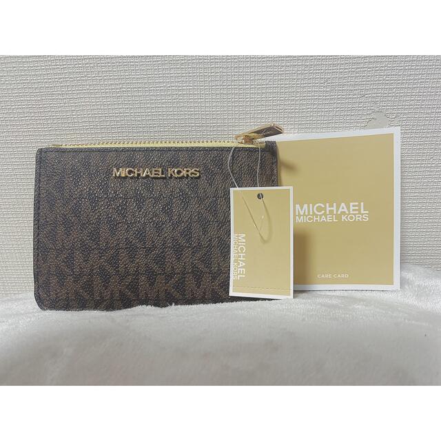 Michael Kors(マイケルコース)のマイケルコース　キーホルダー　定期入れ　ジェットシグネアウトレット レディースのファッション小物(コインケース)の商品写真