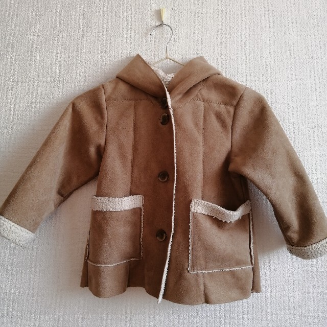 GLOBAL WORK(グローバルワーク)のフェイクムートンコート　GLOBAL WORK キッズ/ベビー/マタニティのキッズ服女の子用(90cm~)(コート)の商品写真