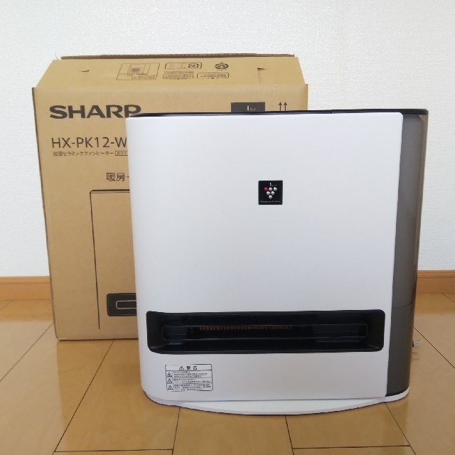 信頼老舗】 最新型 SHARP 加湿セラミックファンヒーター HX-PK12-W