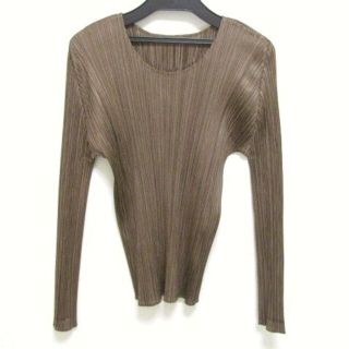 プリーツプリーズイッセイミヤケ(PLEATS PLEASE ISSEY MIYAKE)のプリーツプリーズ 長袖カットソー 3 L -(カットソー(長袖/七分))