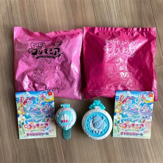 マクドナルド(マクドナルド)のハッピーセット　プリキュア　トロピカルパクト　ヘアクリップ　チャレンジシール付き(キャラクターグッズ)