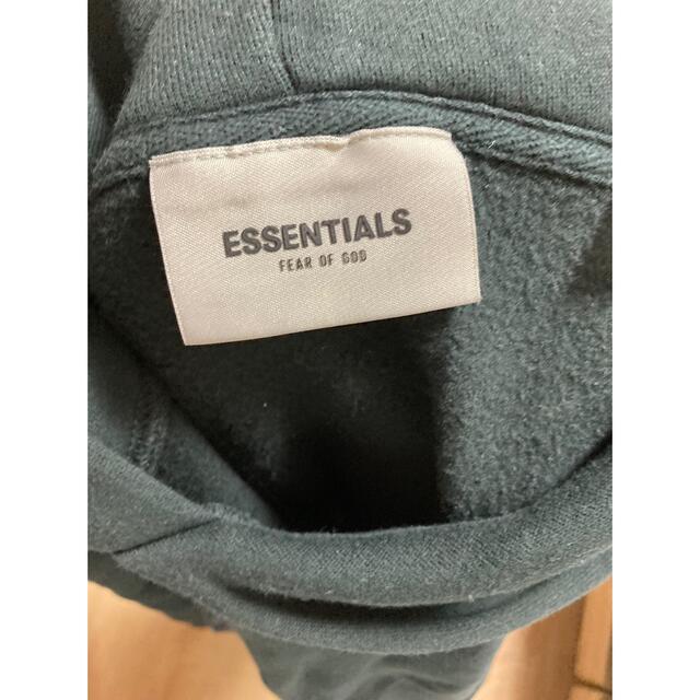 FEAR OF GOD(フィアオブゴッド)のEssentials エッセンシャルズ パーカー ブラック　XL メンズのトップス(パーカー)の商品写真